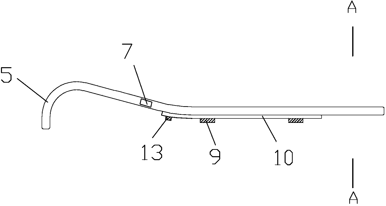 Fixing device for wrist bone fracture