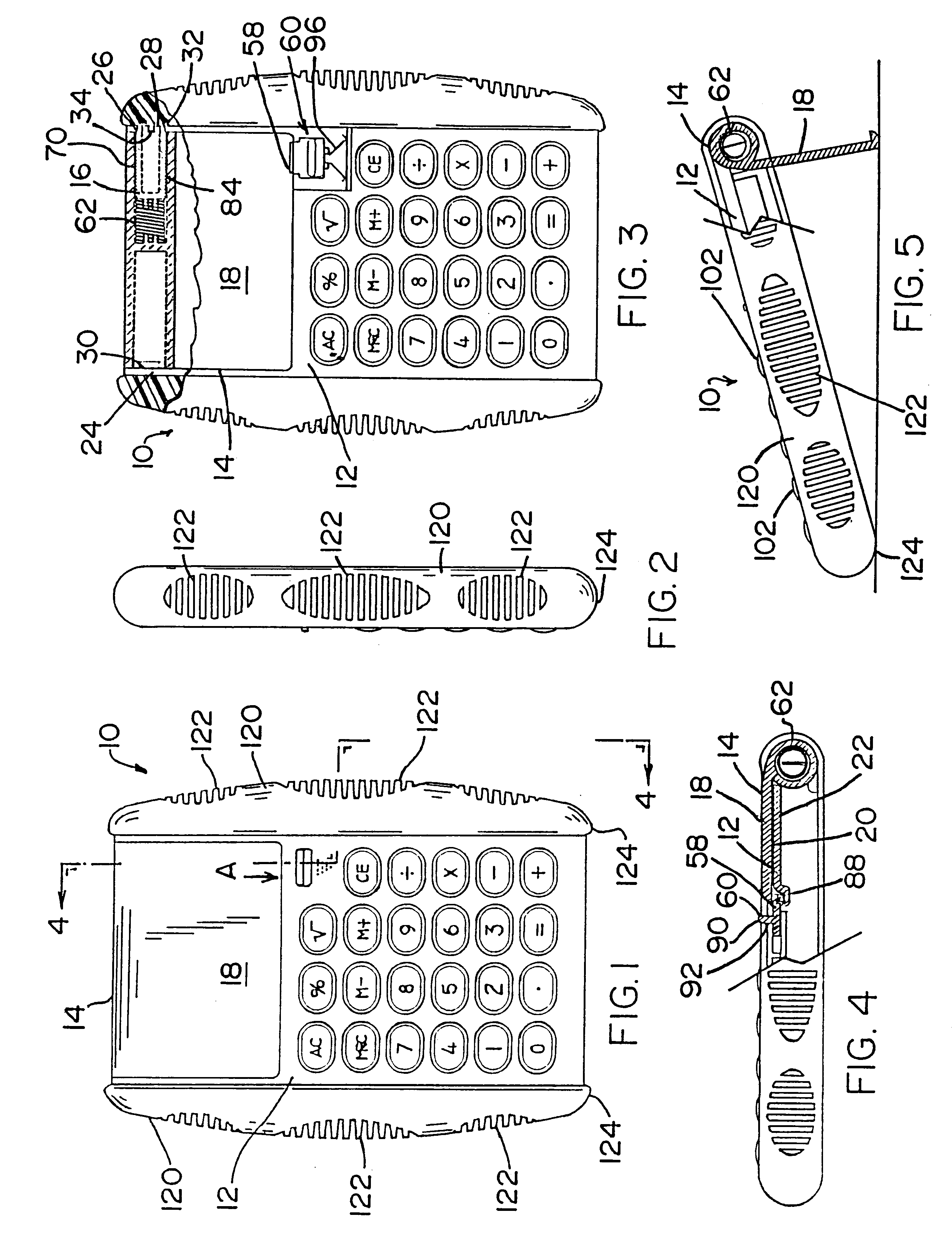 Calculator lid mechanism