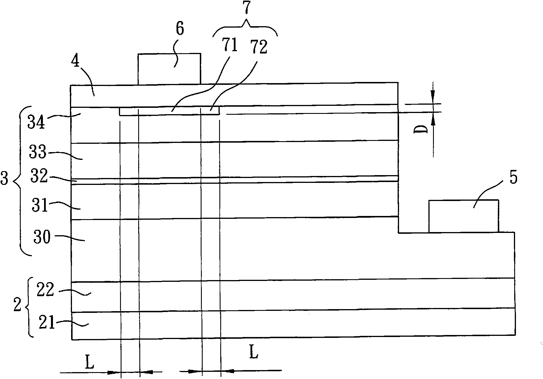 Light-emitting diode with passivation layer and preparation method thereof