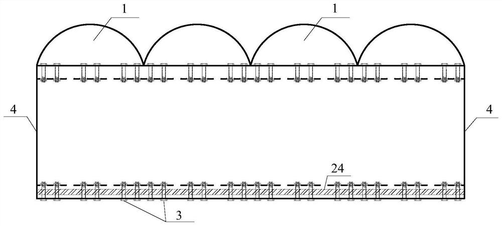 Assembled prestressed ultra-high-strength steel-self-stressed fiber reinforced concrete protective door