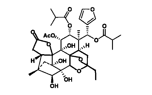 Application of Chukrasone B in medicine for treating hemorrhagic fever with renal syndrome