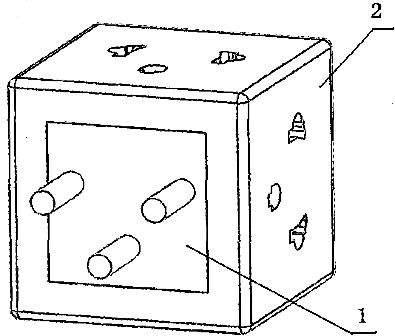 Combination cubic socket