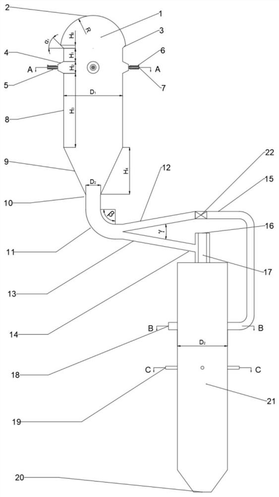 Gasification coupling low-NOx combustion system and method and design method