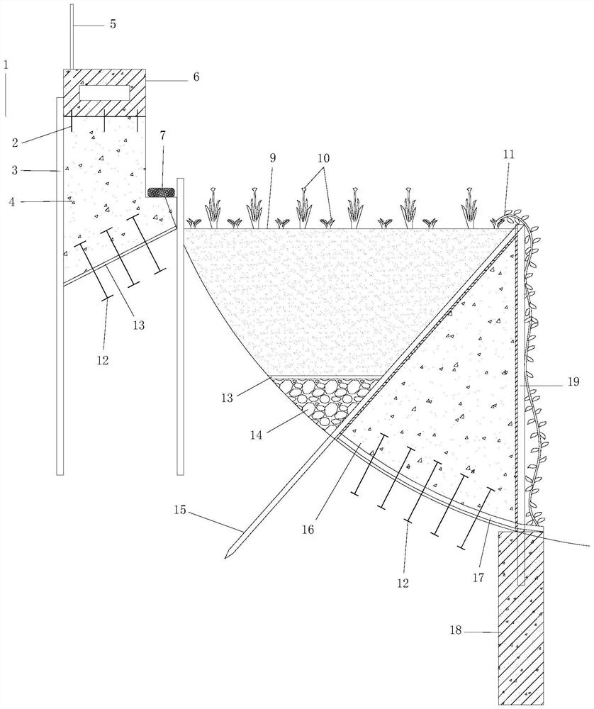 Construction method of foam concrete landscape restoration system