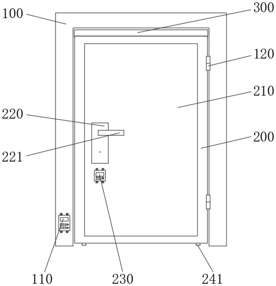 Anti-deformation fireproof door with good sealing performance