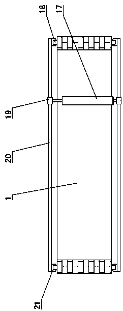 Scale removal device for flue