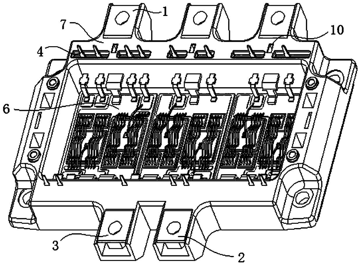 Power semiconductor modules with integrated current sensor core