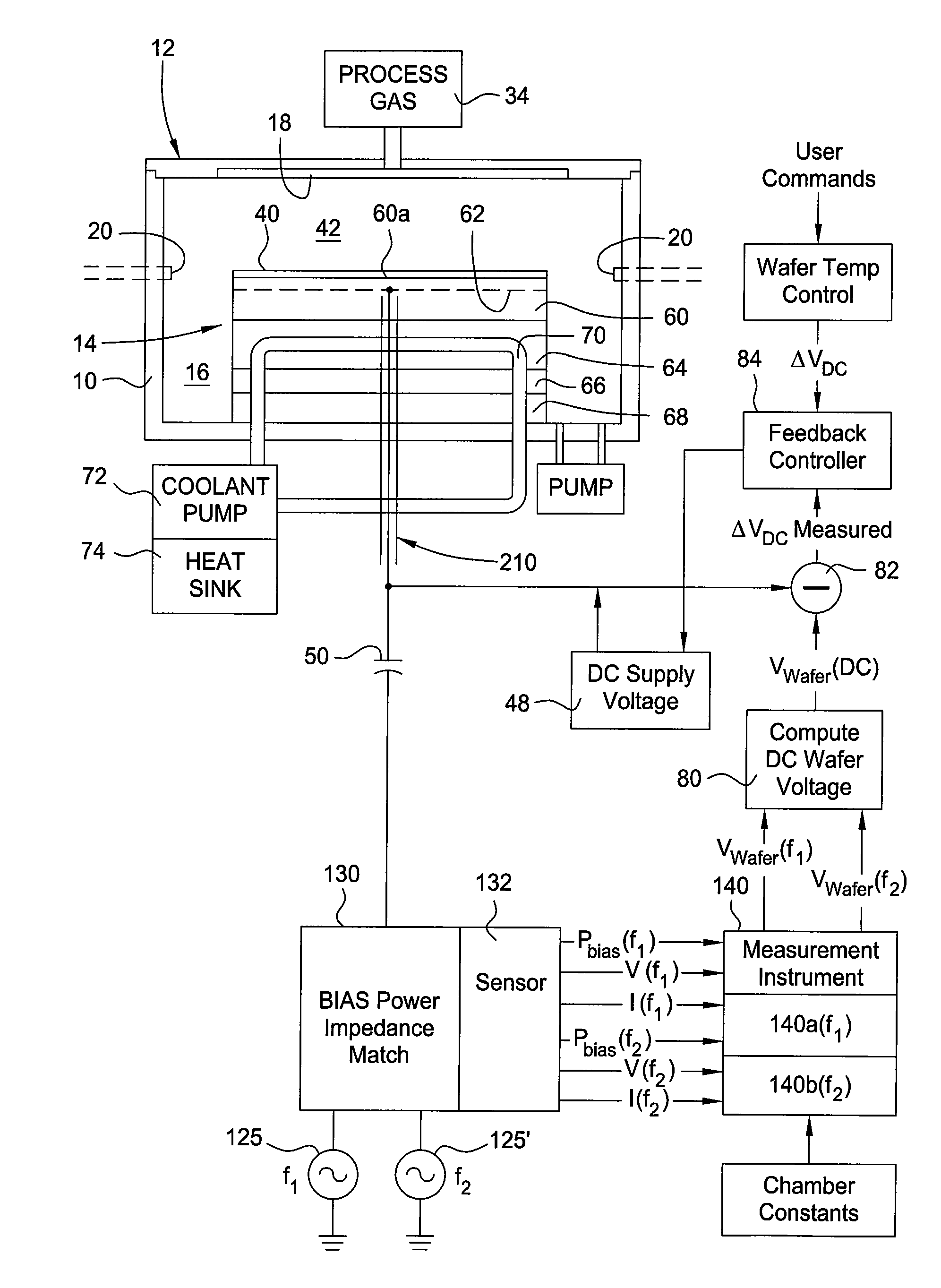 Efficient and accurate method for real-time prediction of the self-bias voltage of a wafer and feedback control of esc voltage in plasma processing chamber