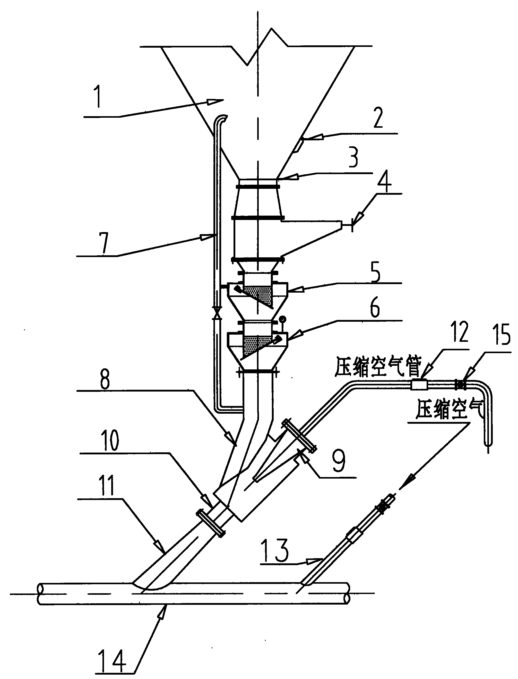 Safe energy-saving pneumatic ash removal system