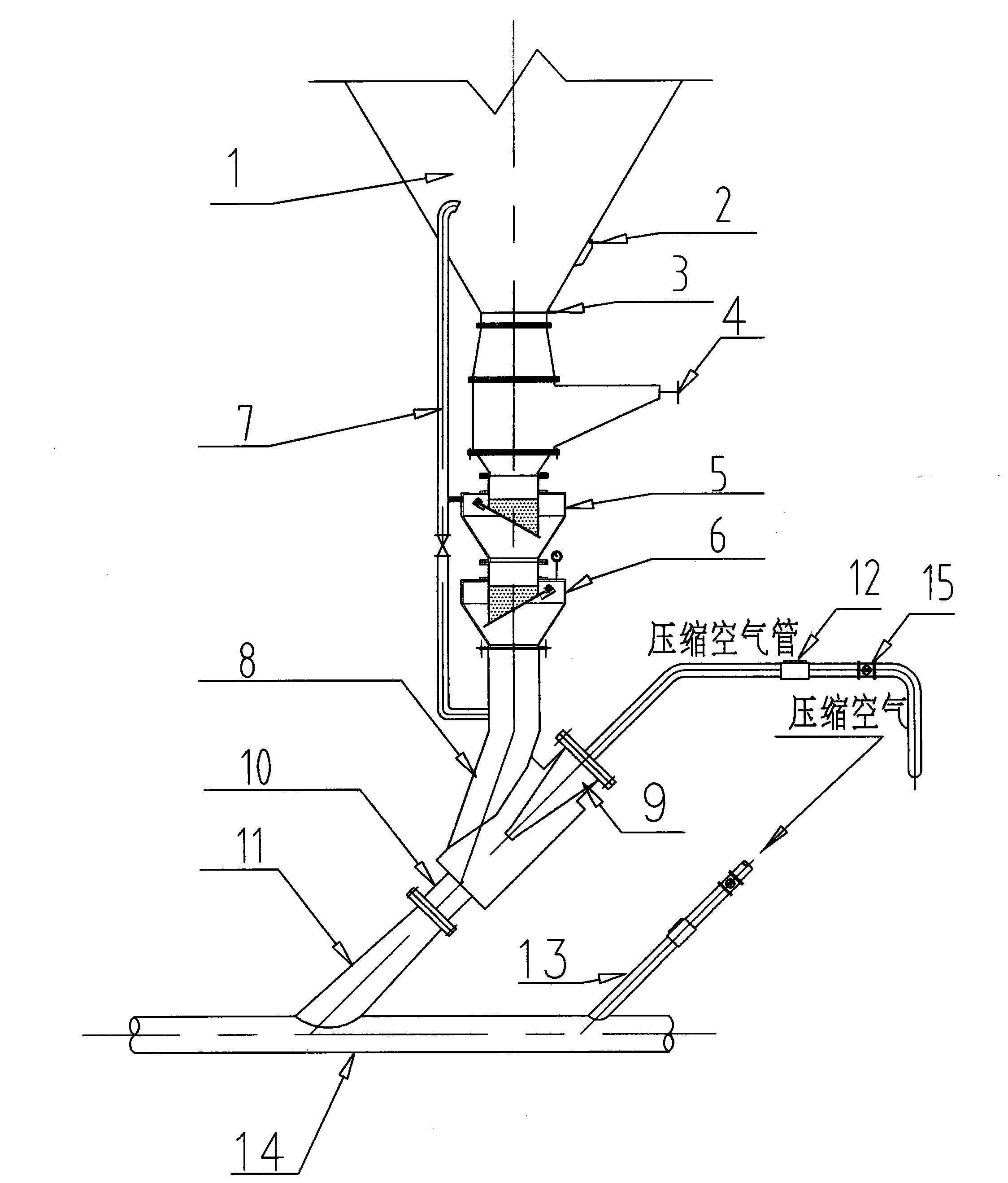 Safe energy-saving pneumatic ash removal system