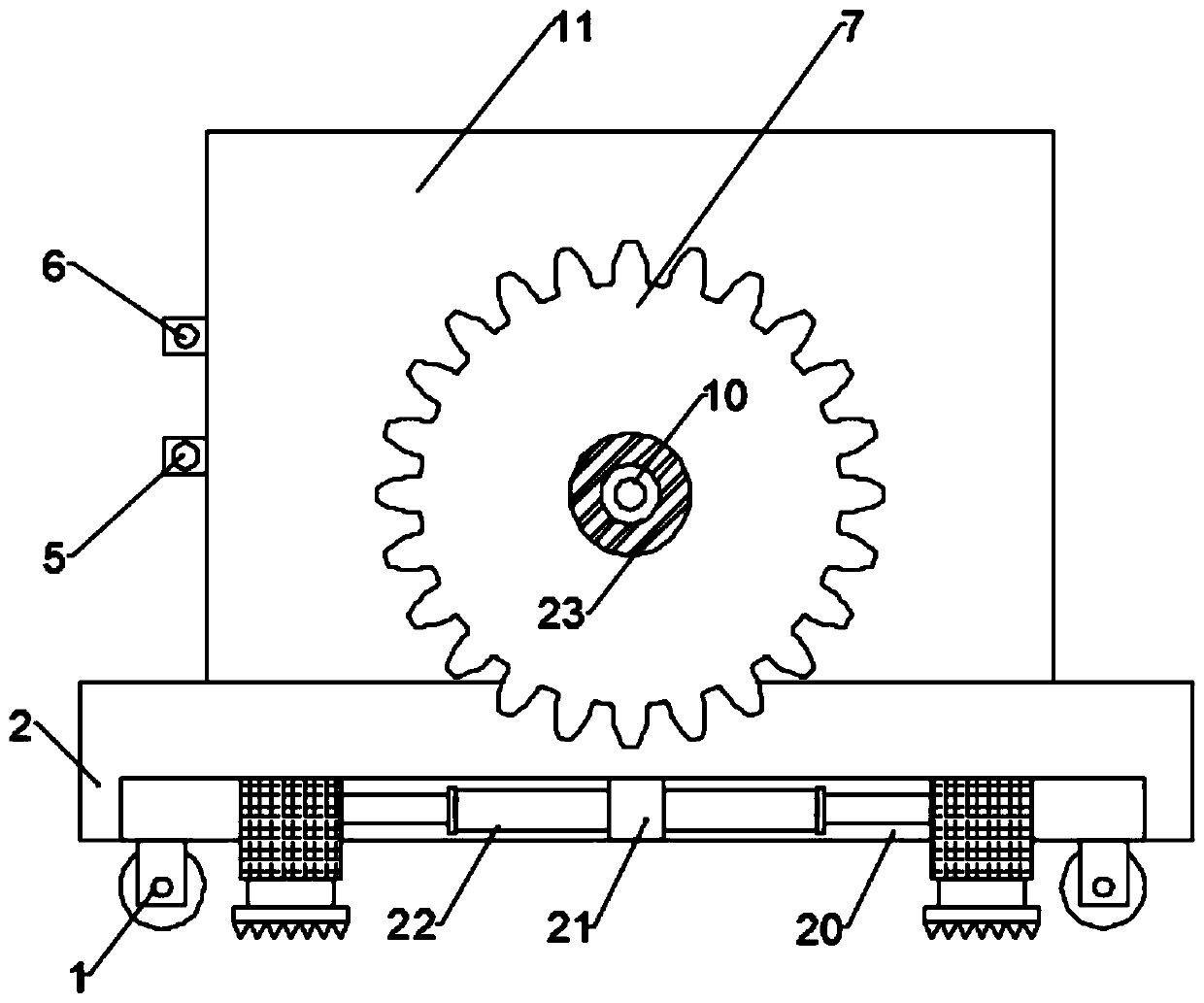 Stranded wire drum stand capable of achieving self-adaptive tensioning force