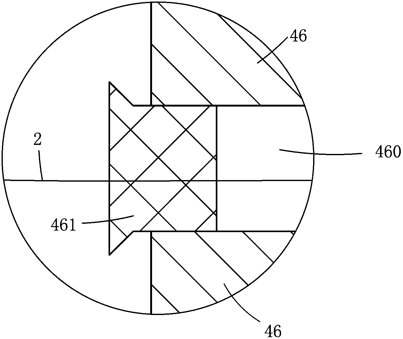 Ultrasonic flaw detection auxiliary device inside air bottle