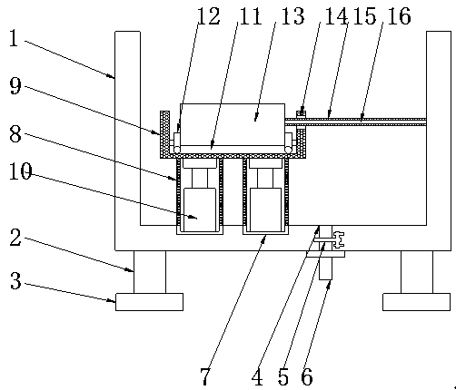 Nerve cell material taking operation desk support device