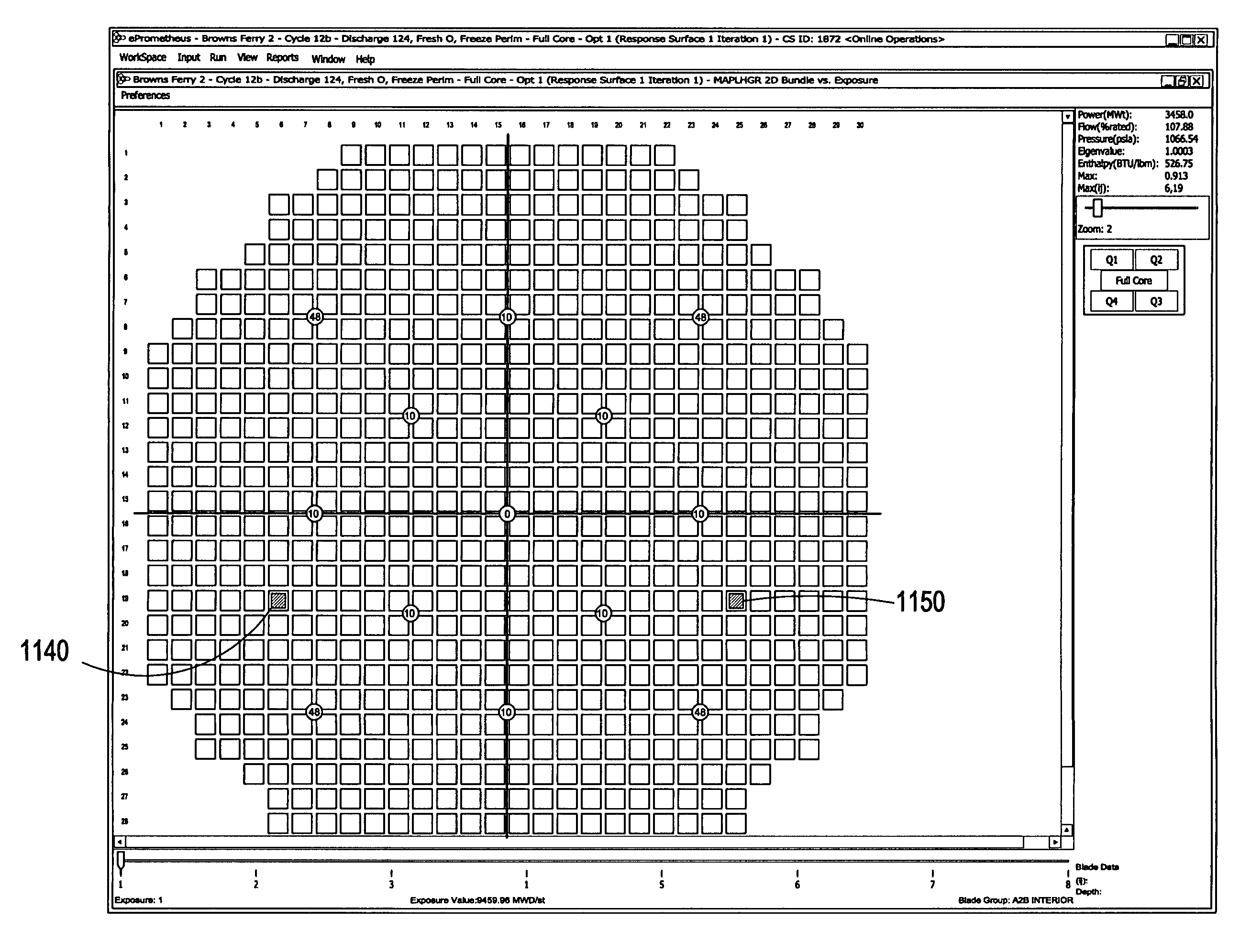 Method and arrangement for determining nuclear reactor core designs