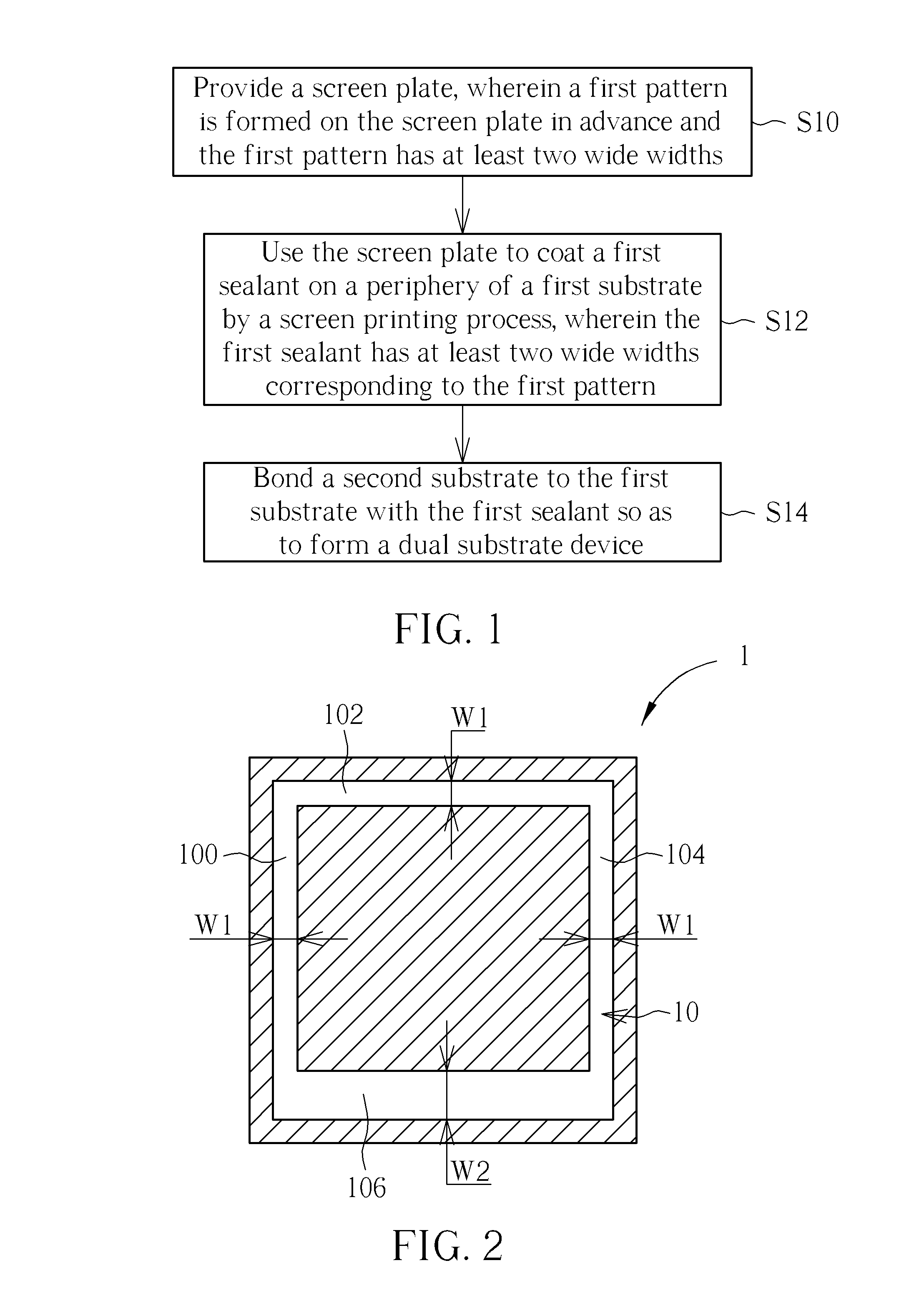 Dual substrate device and dual substrate bonding method