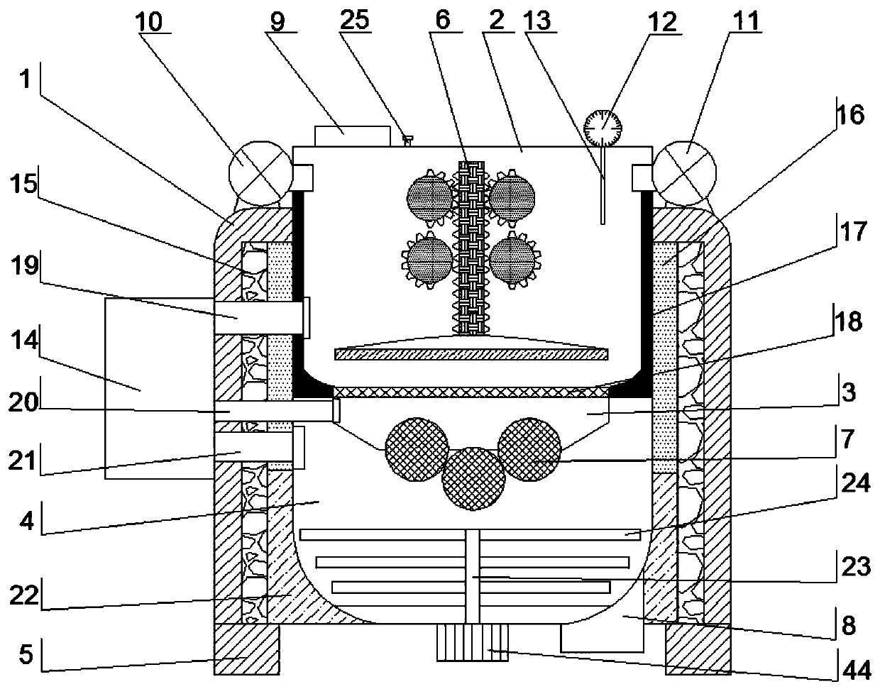 Resin raw material premixing device