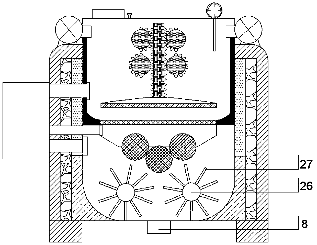 Resin raw material premixing device