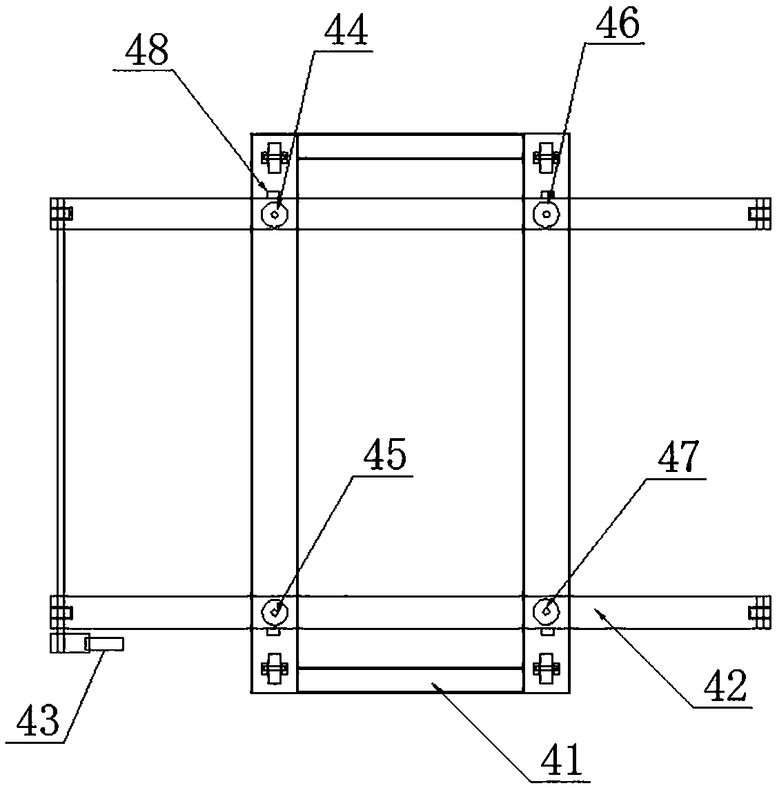 Intelligent welding device of communication rod three-tube tower