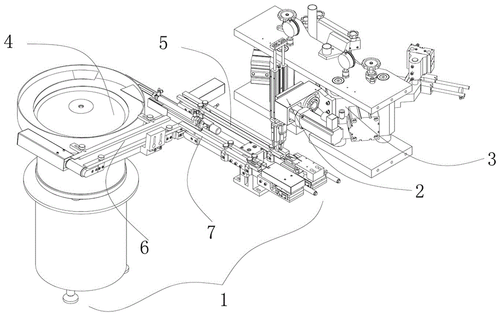 Tool bit conveying, catching and clamping system of saw web laser welding machine