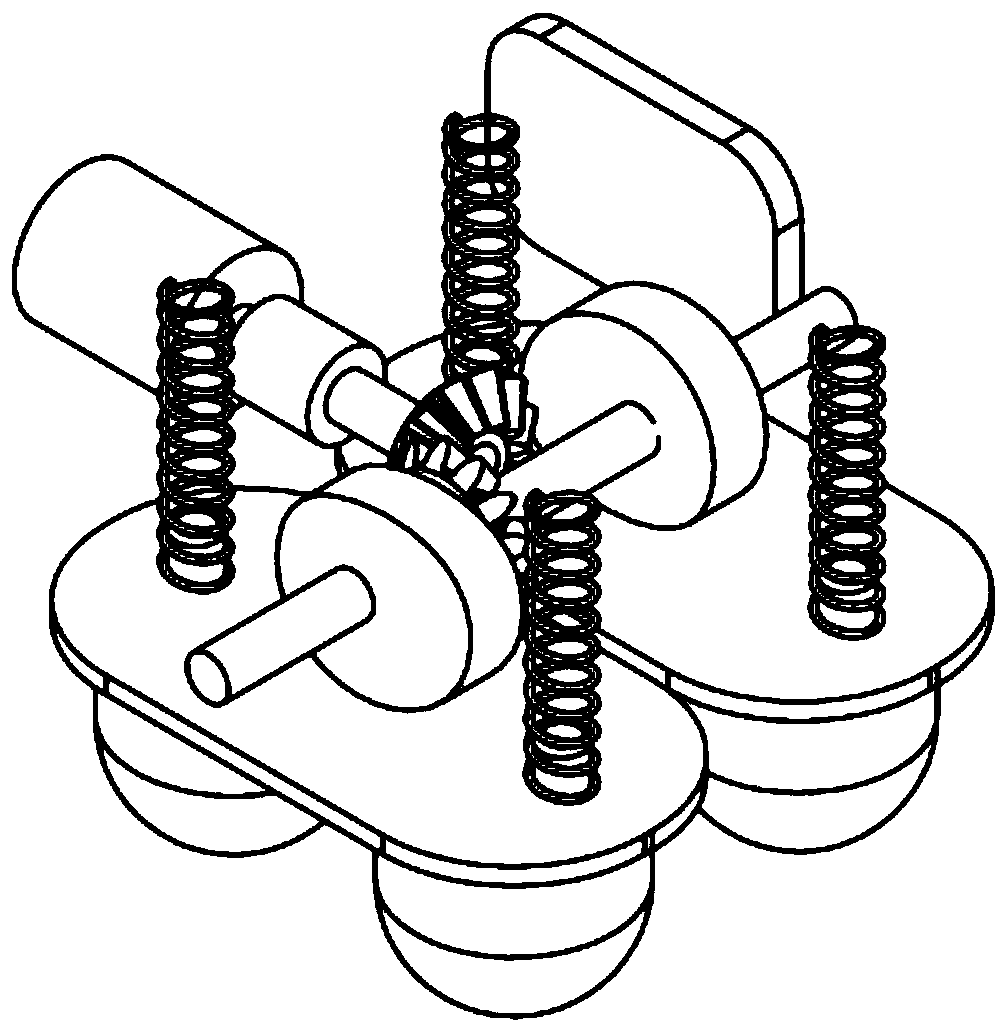 Convenient bionic massage instrument structure