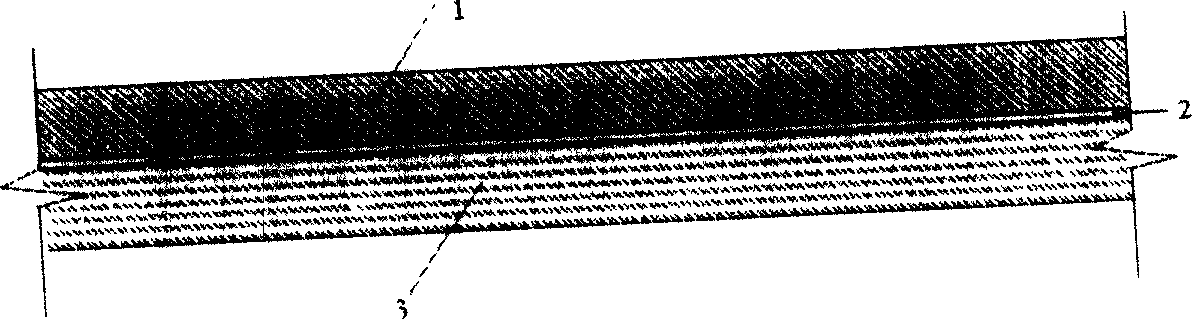 Influent polymer cement concrete pavement structure on cement concrete and construction method therefor