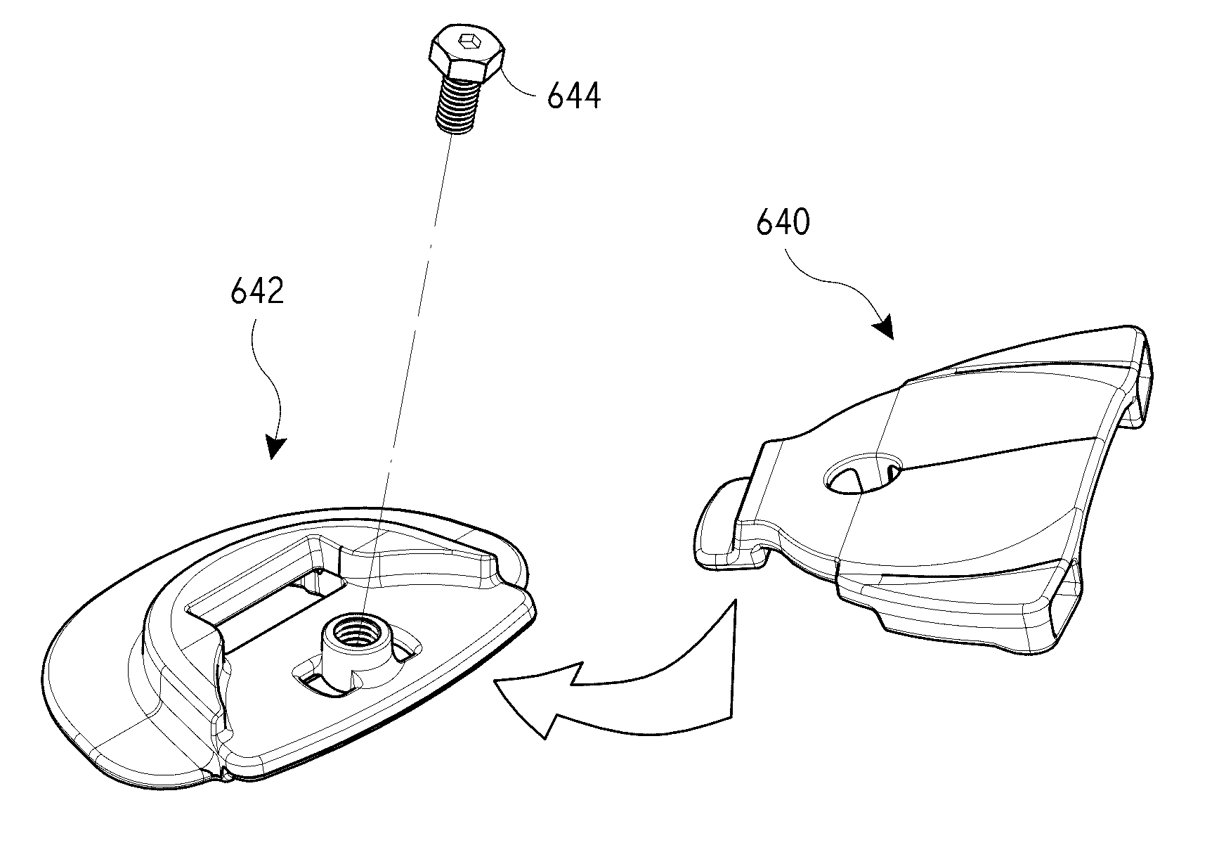 Coupling members for closure devices and systems