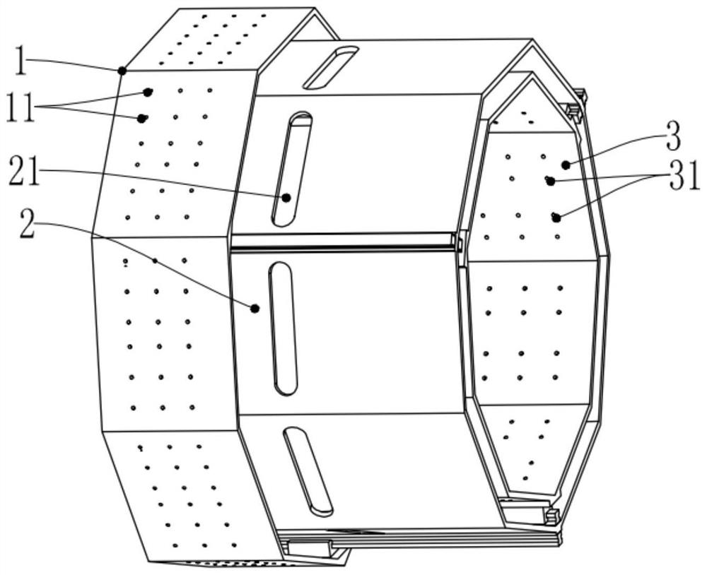 Multi-ring collimator imaging structure and imaging device of full-ring SPECT