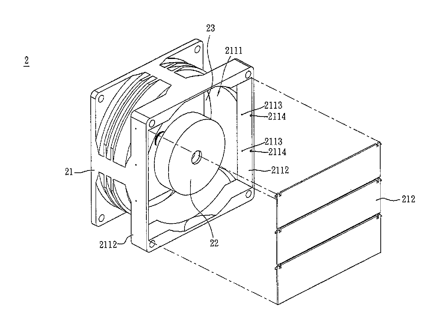 Fan and fan housing thereof having flapper