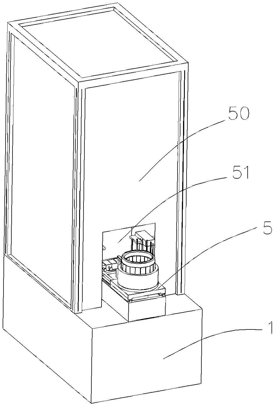 A vehicle winding coil wire head stranding machine