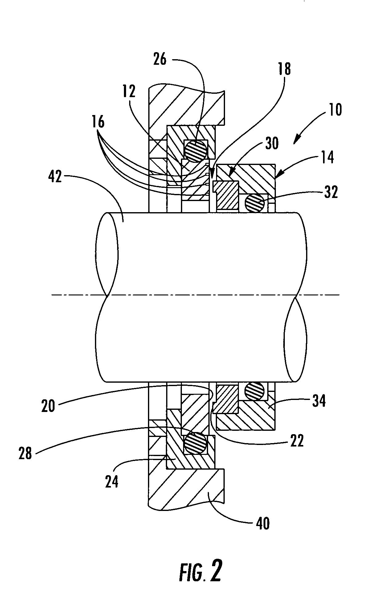 Hydrodynamic magnetic seal