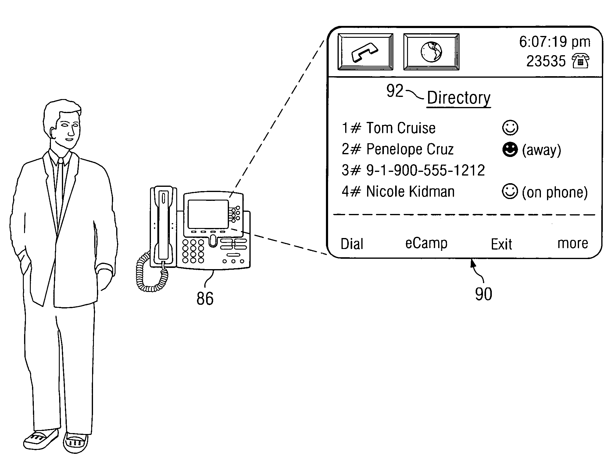 System and method for providing an eCamp feature in a session initiation protocol (SIP) environment