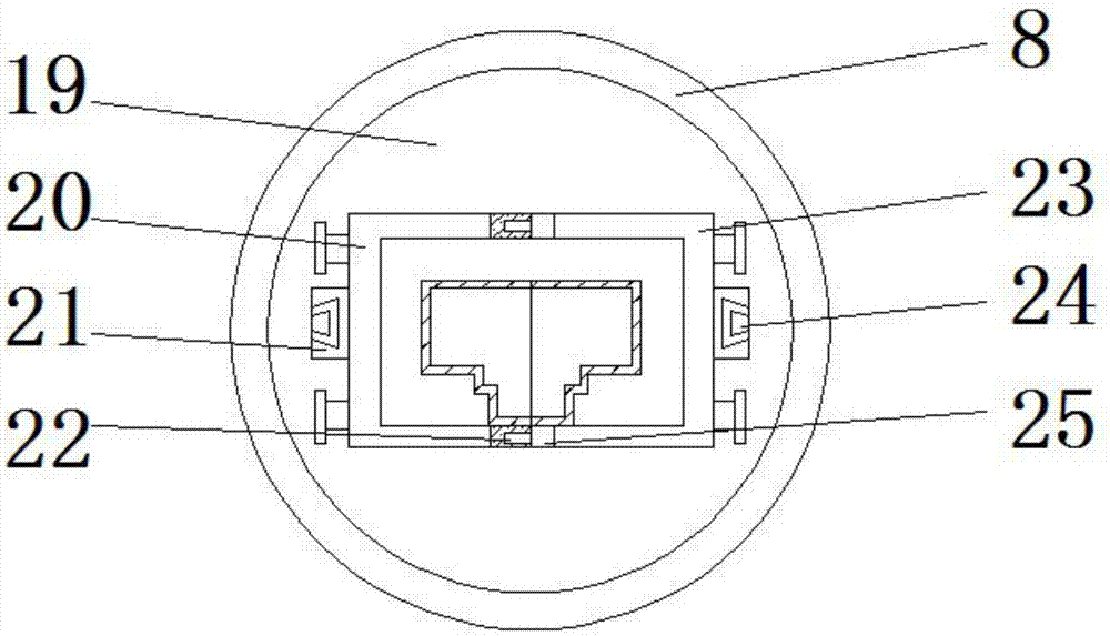 Network cable interface processing device for Internet router