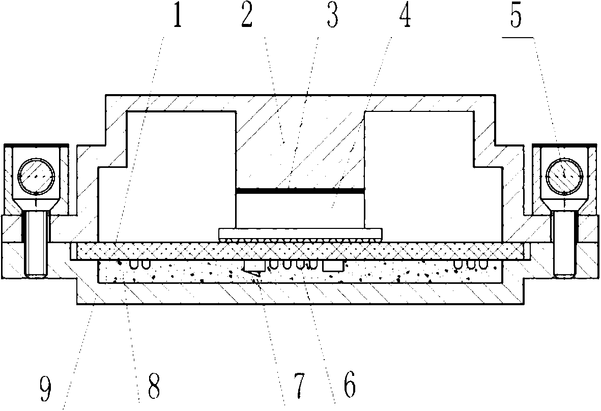 High-density chip radiating method by dual-path heat transfer