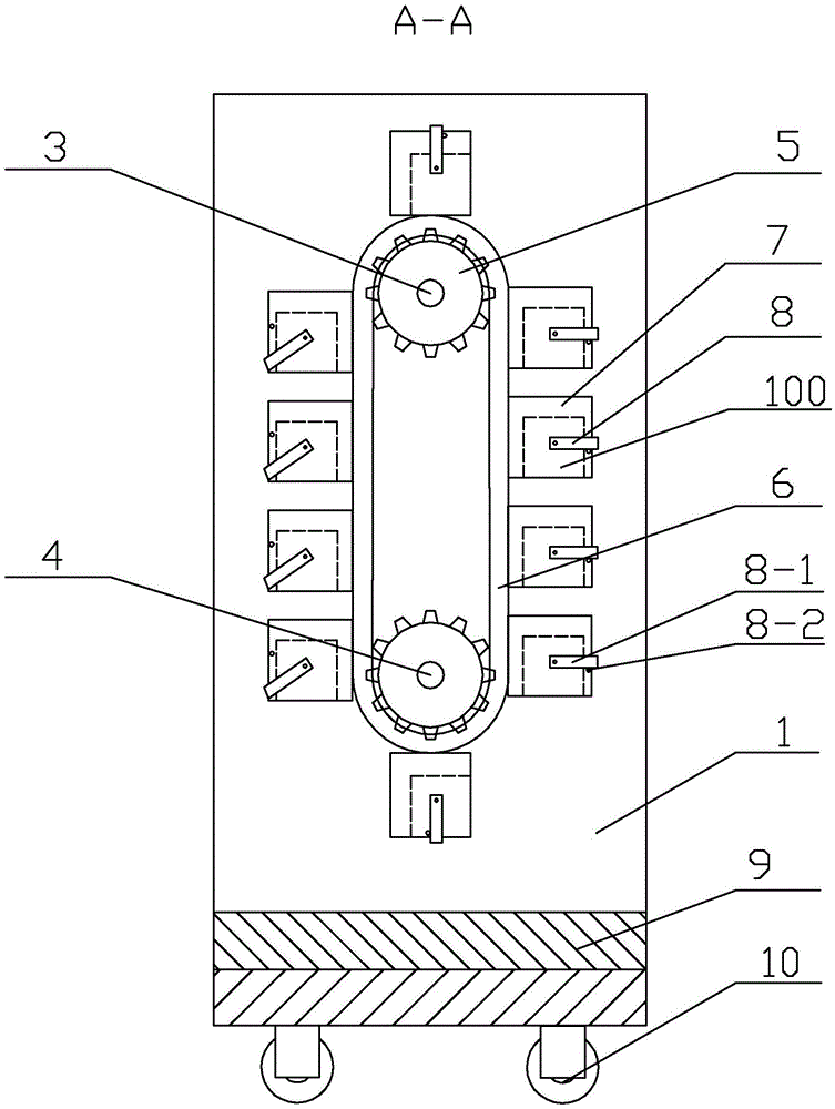 Apparatus used for turning over blocky objects