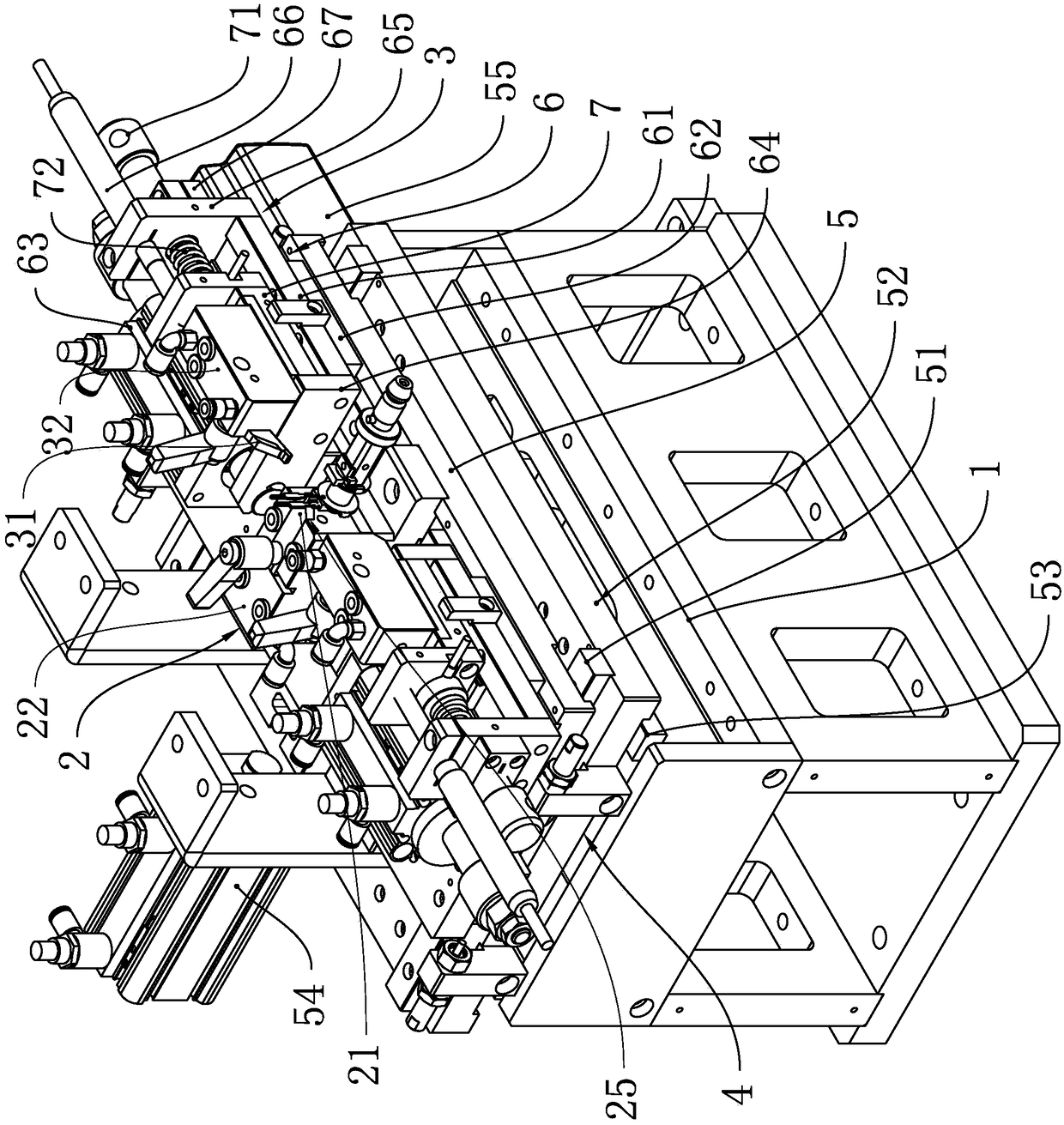 PIN spot-welding mechanism and automobile coil winding spot-welding assembly line