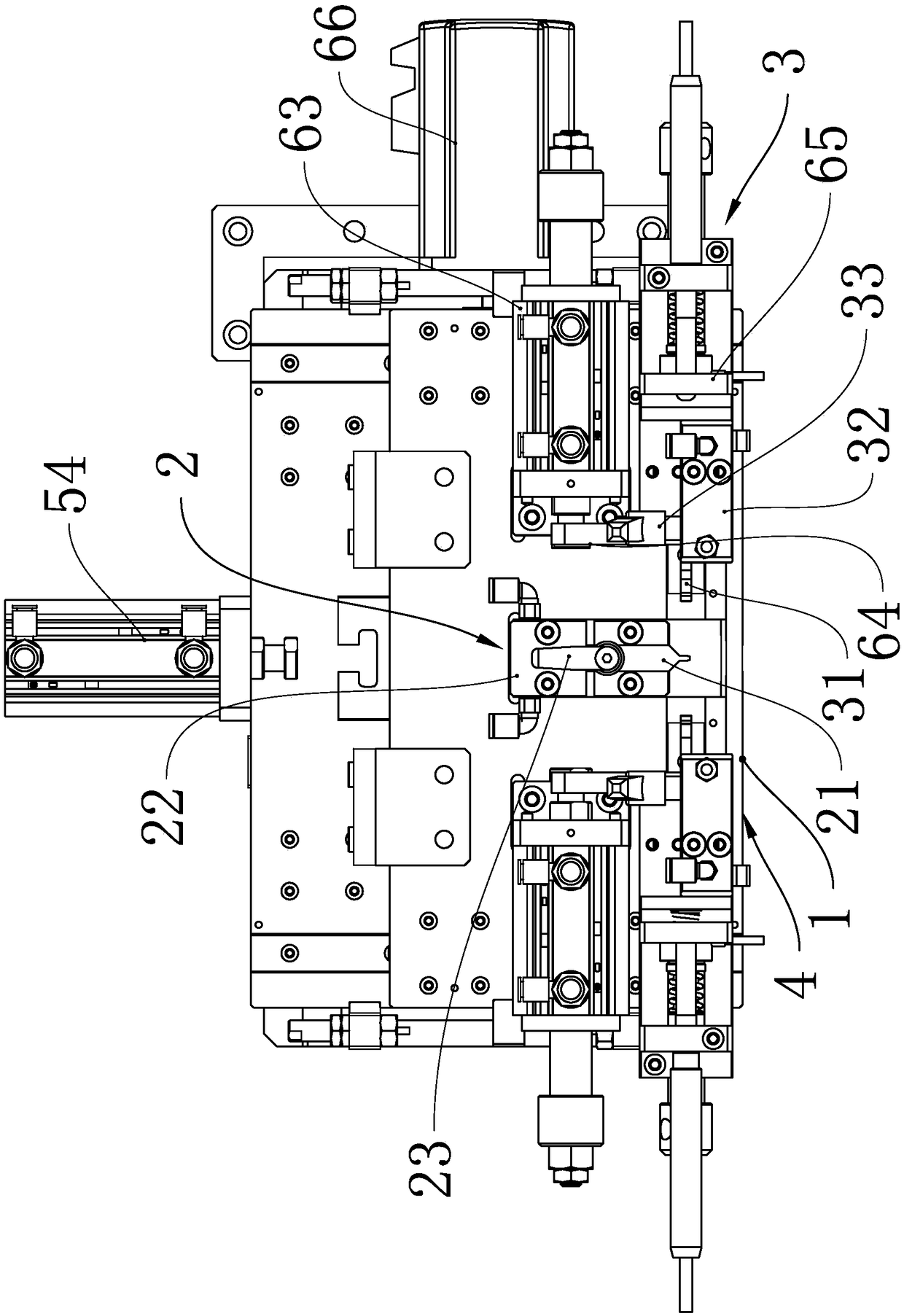 PIN spot-welding mechanism and automobile coil winding spot-welding assembly line