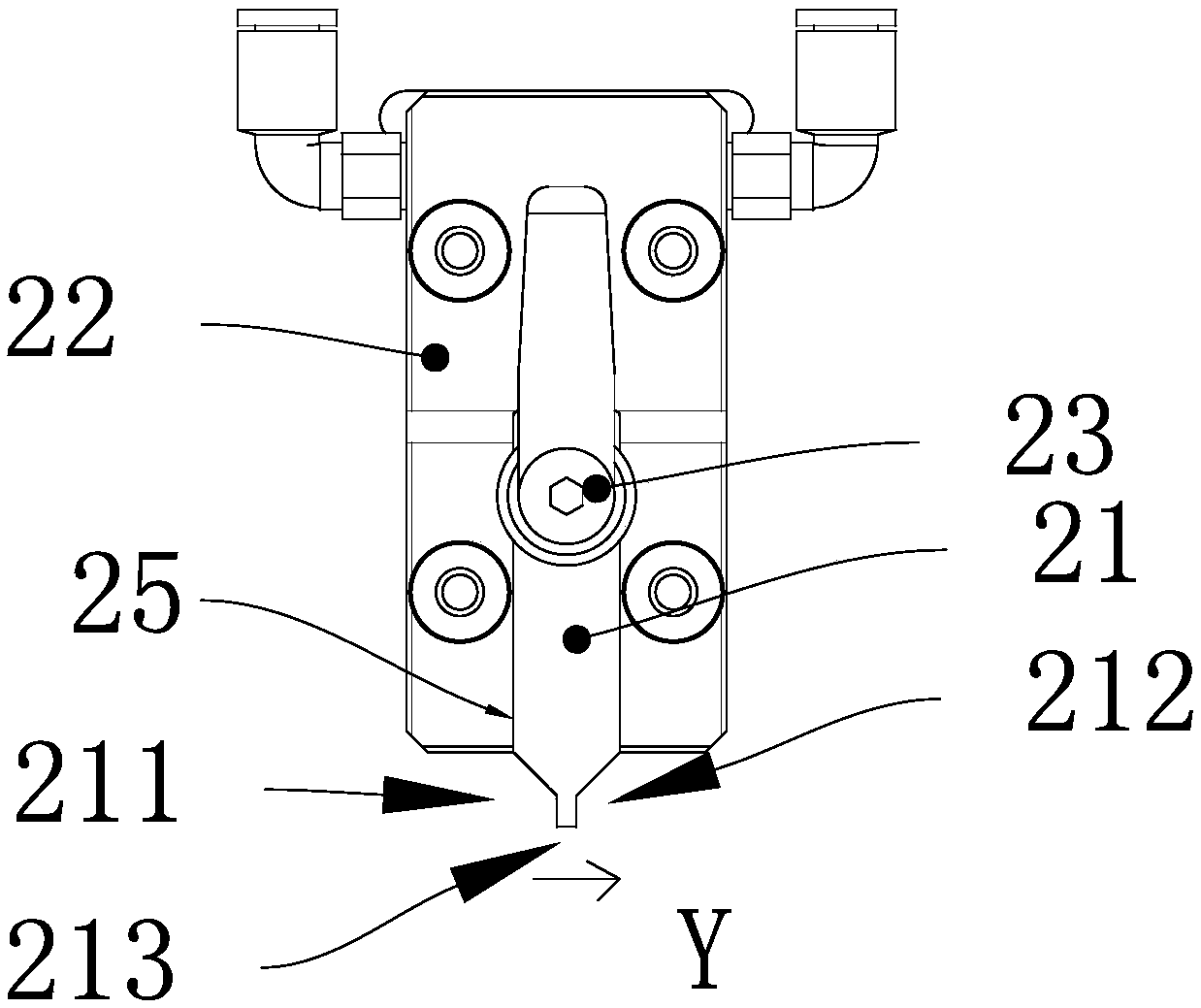 PIN spot-welding mechanism and automobile coil winding spot-welding assembly line