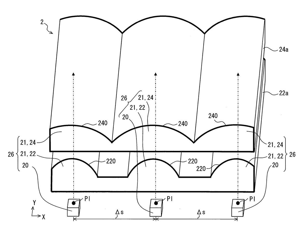 Head-up display device and illumination unit for head-up display device