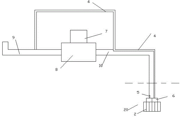 Water pumping device with buffered limited pipe section and sliding conical bearing