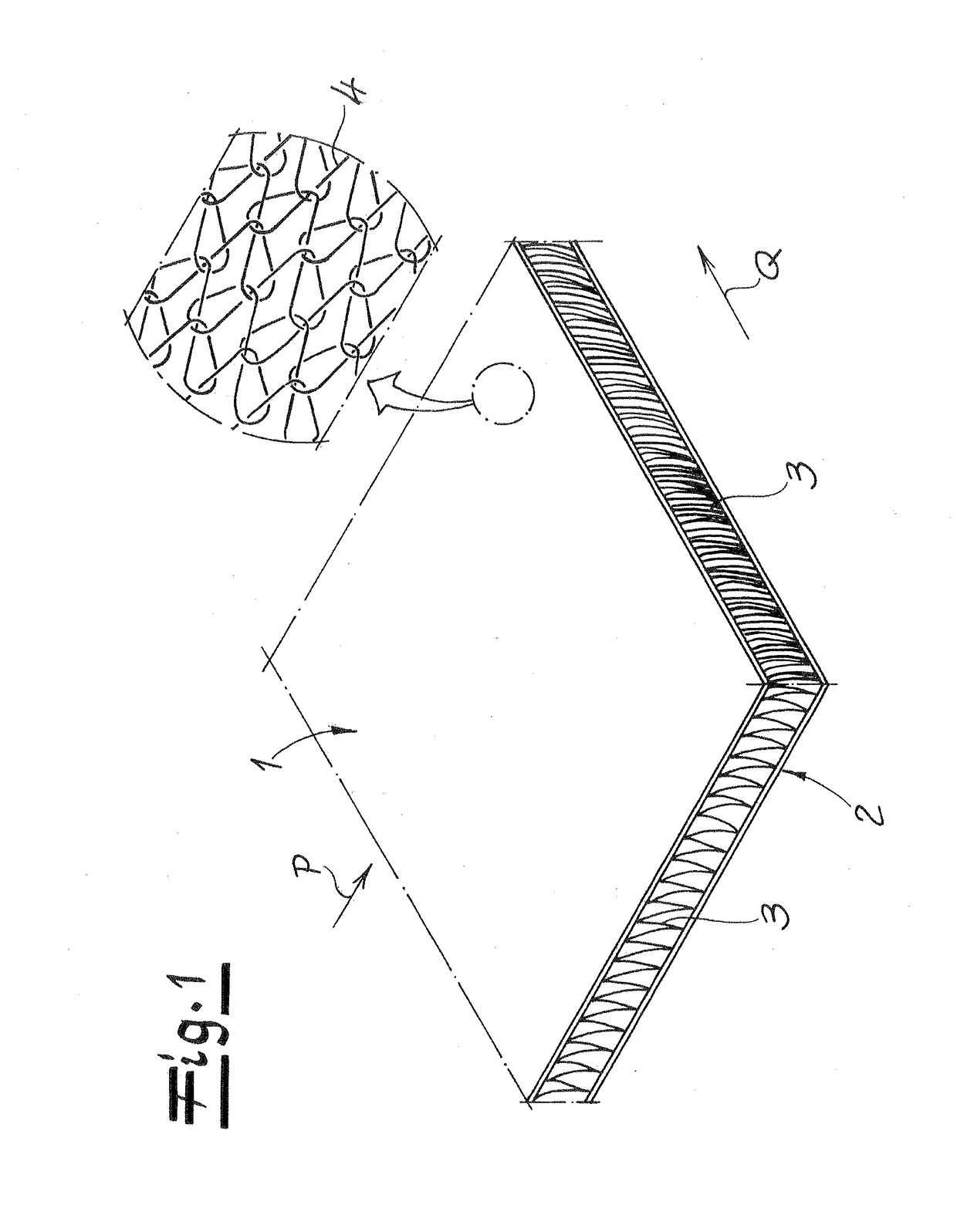 Spacer fabric, spacer fabric section and heatable covering element