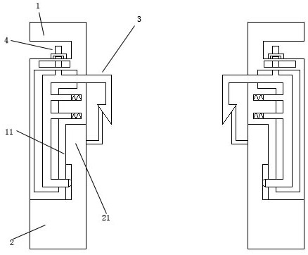 Locking and fastening type sucker rod anti-falling device