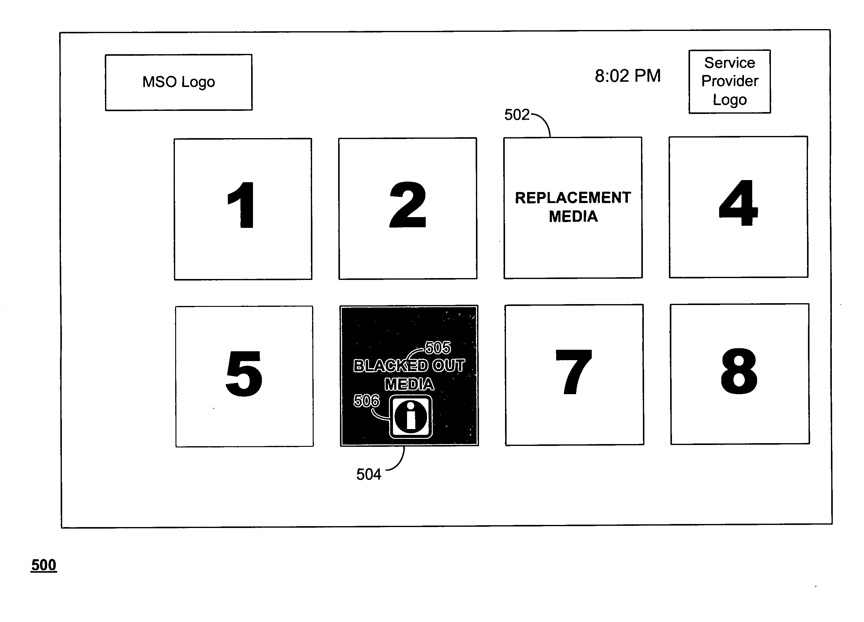 Systems and methods for providing blackout support in video mosaic environments