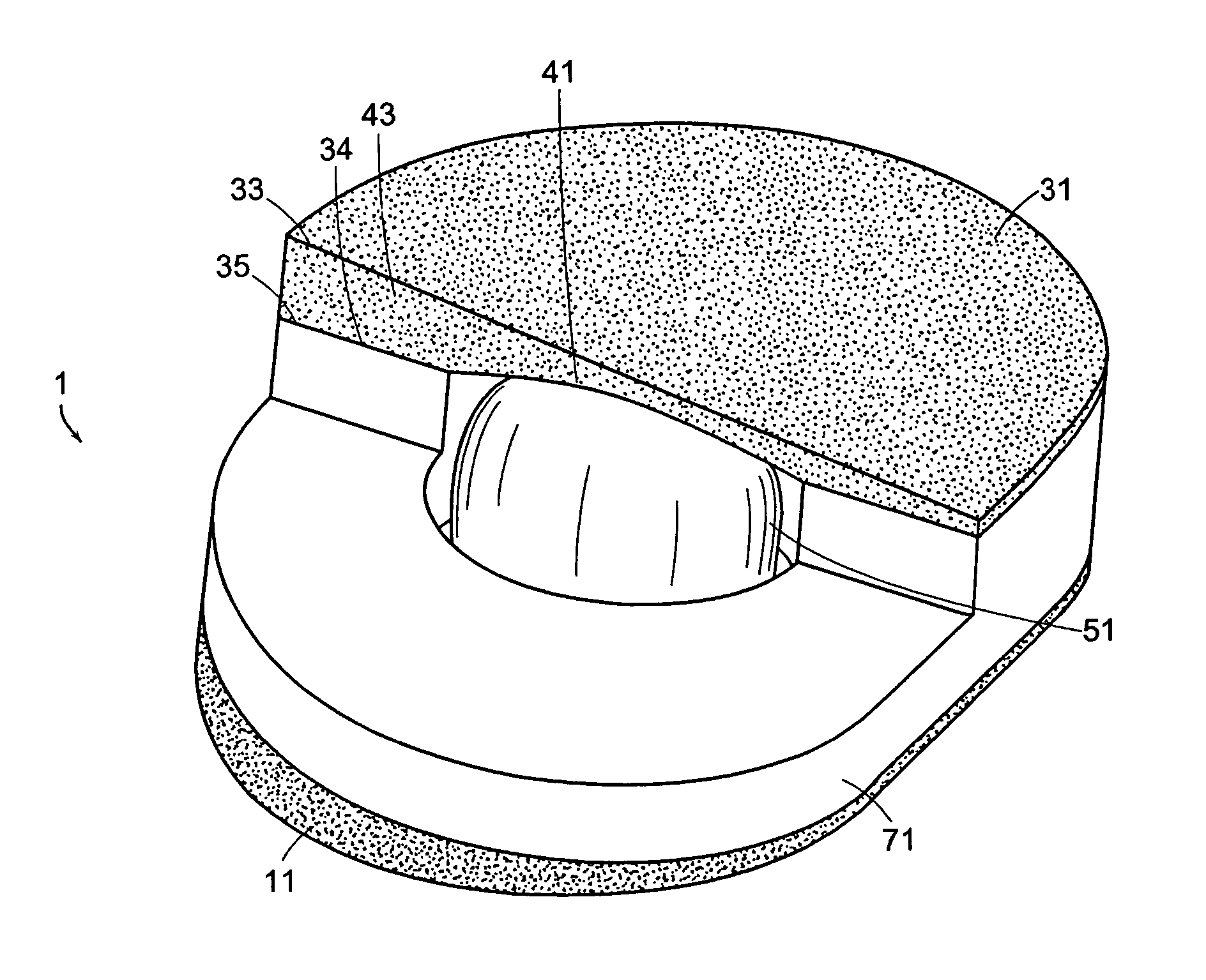 Intervertebral motion disc having articulation and shock absorption