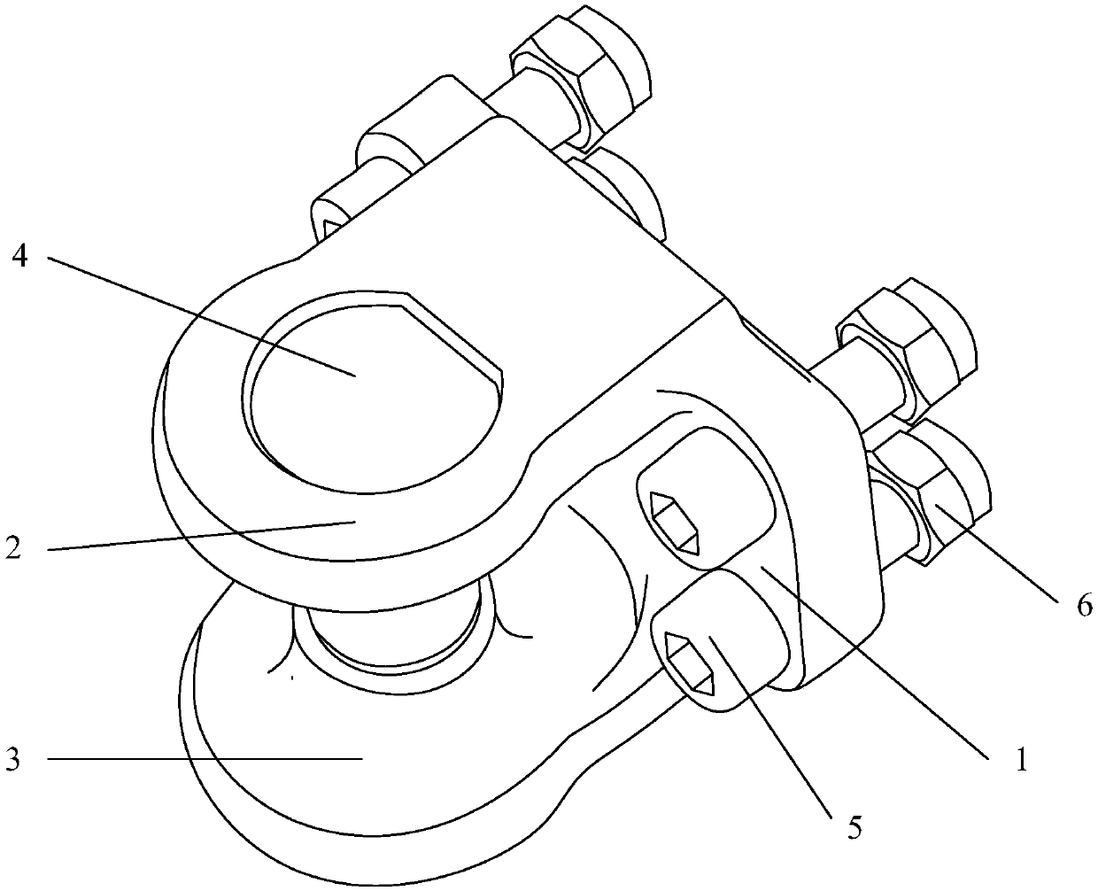 Connecting base for monorail hoist