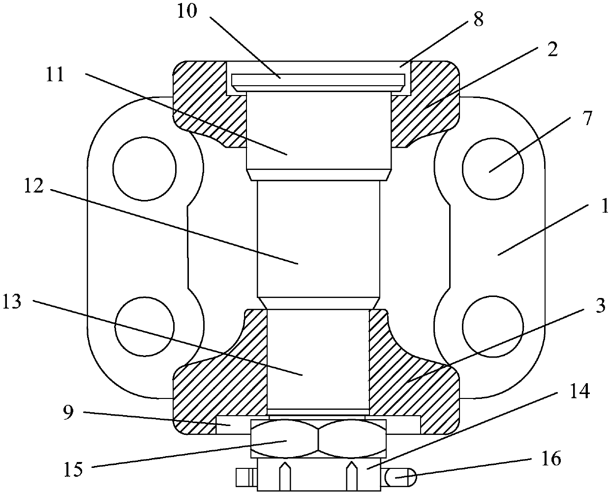 Connecting base for monorail hoist