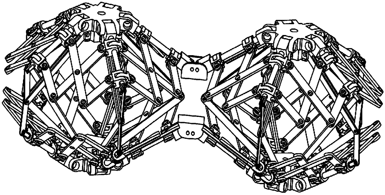 A two-layer unfoldable antenna mechanism driven by a torsion spring based on a shear type mechanism