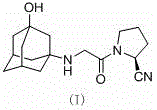 A kind of purification method of vildagliptin crude product