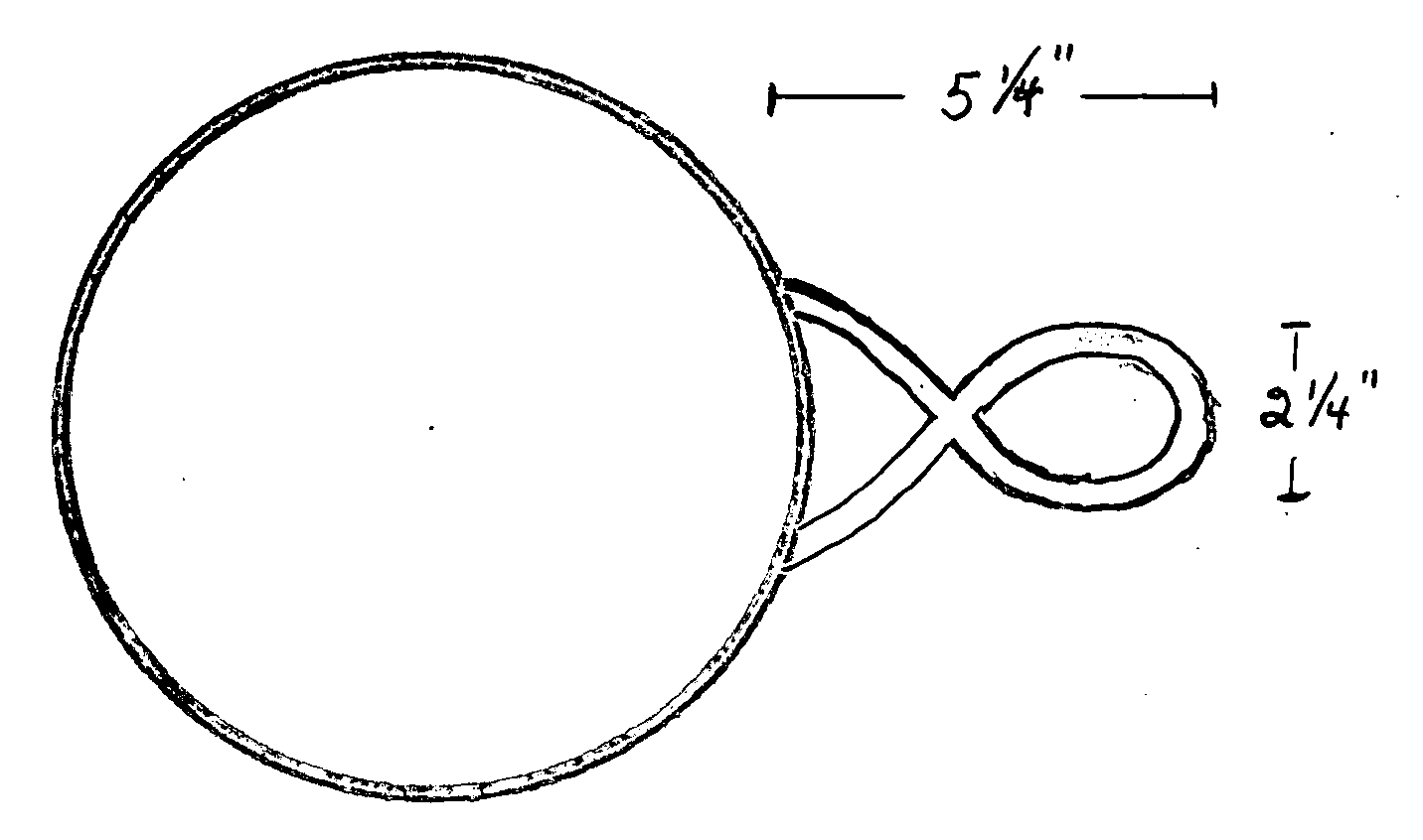 Figure "8" pot & pan handle