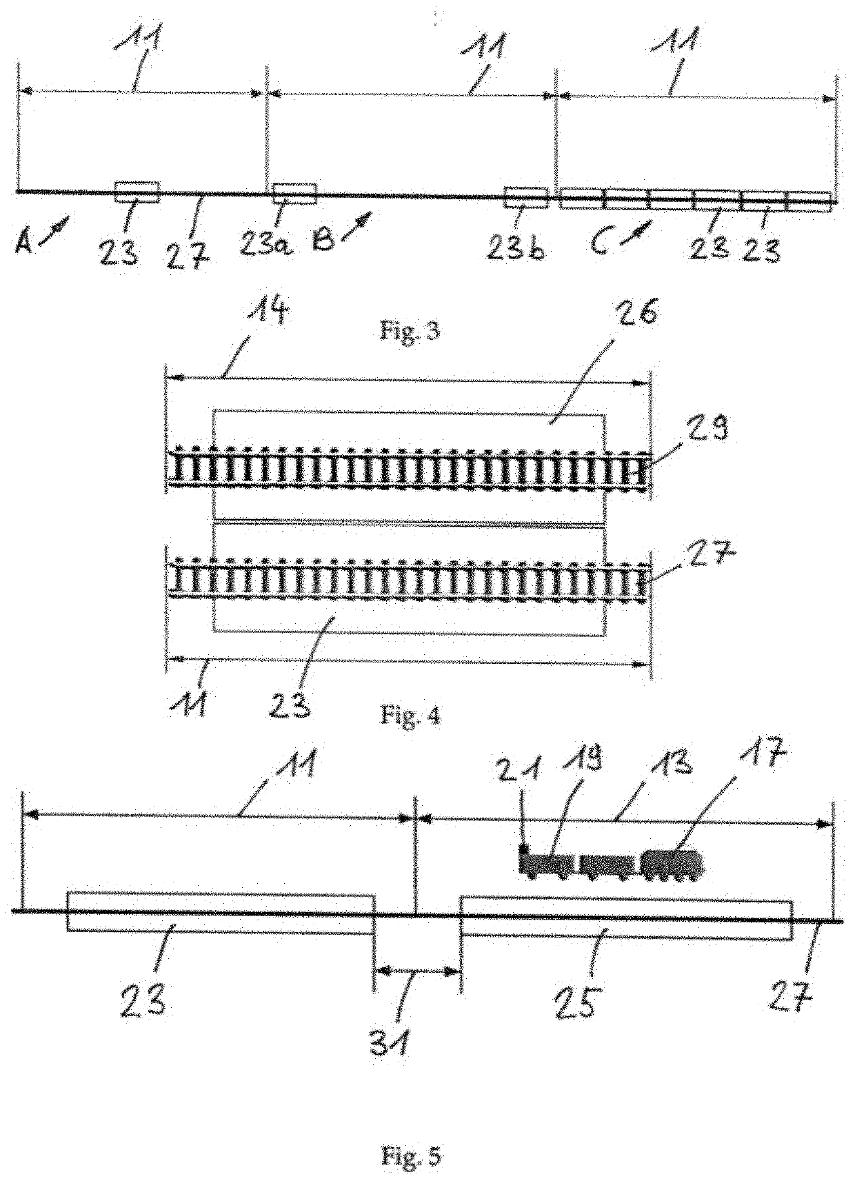 Method for ensuring that a section block of a railway section is free of the last unit of a train