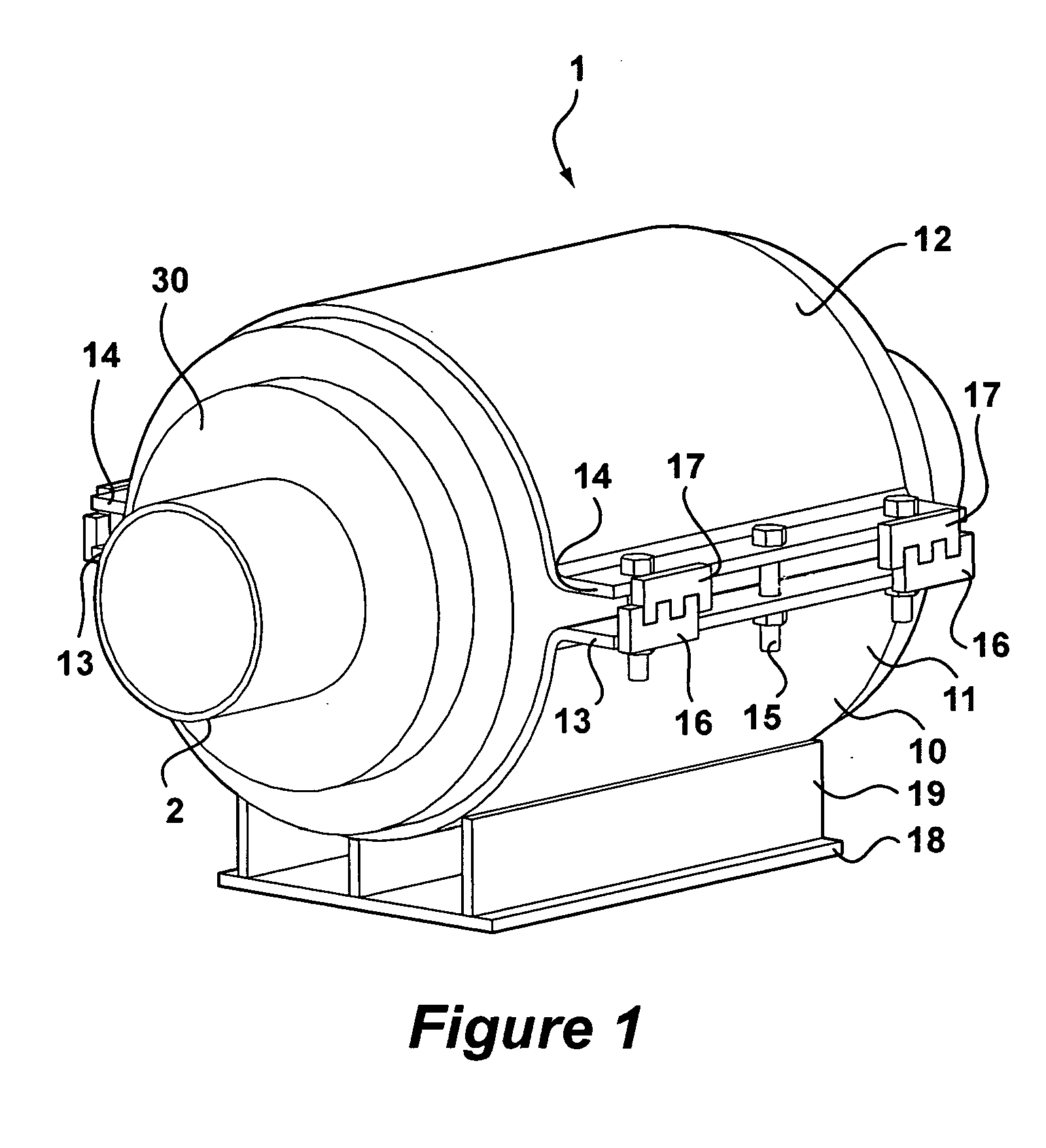 Cryogenic clamp-on pipe anchor